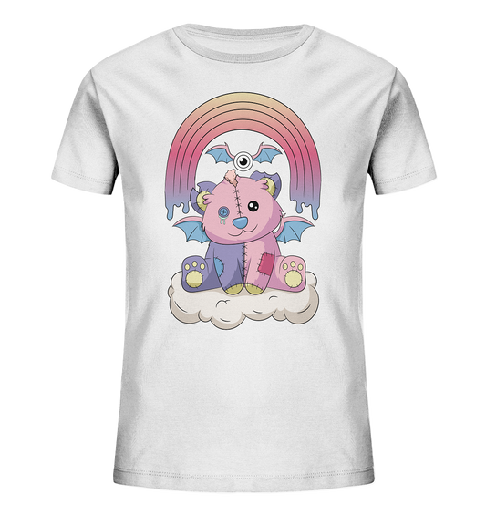 23-1135 Kawaii Rainbow Teddy - Kids Organic Shirt