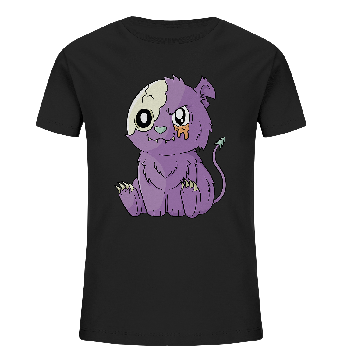 23-1137 Kawaii Purple Teddy - Kids Organic Shirt