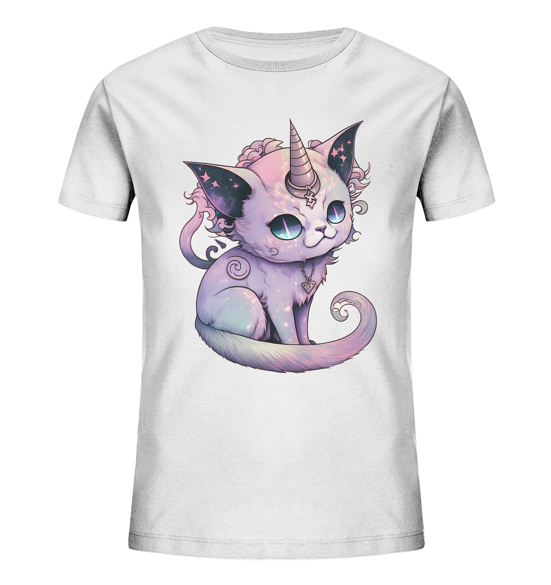 23-1155 Demon Unicorn Cat - Kids Organic Shirt