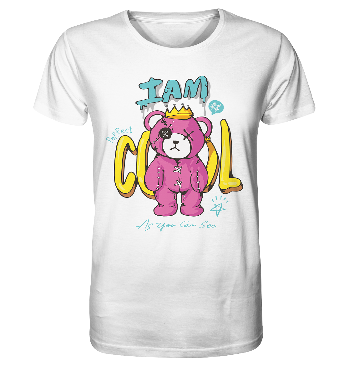 23-1159 I am cool Teddy - Organic Shirt