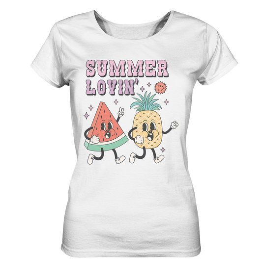23-1117 Retro Summer - Summer Lovin - Ladies Organic Basic Shirt